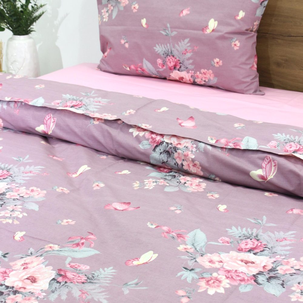 Mürdüm Pembe Tek Kişilik Nevresim Takımı