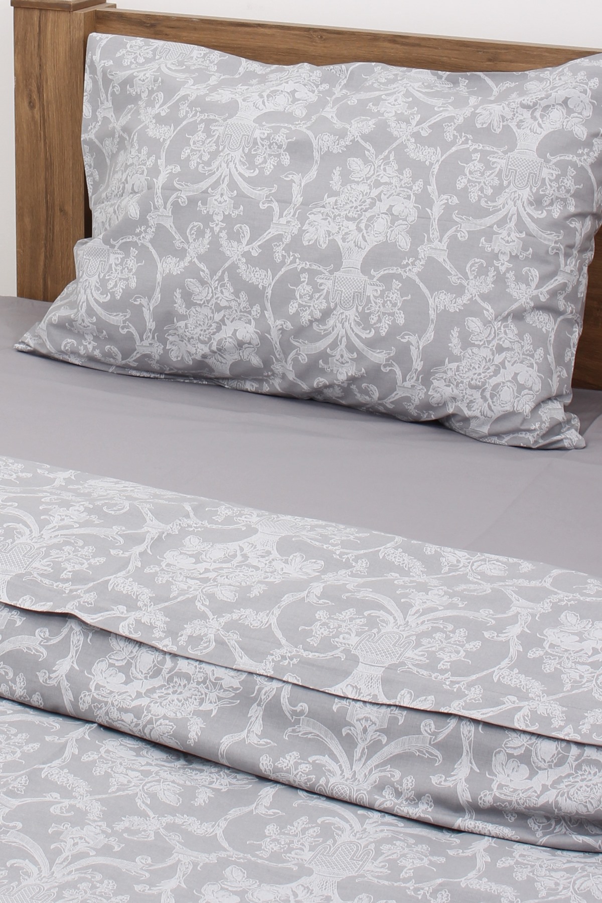 Gri English Home Tek Kişilik Nevresim Takımı - Görsel 2