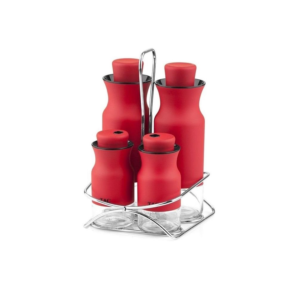 Taç Mia Yağdanlık Set Kırmızı Tac-7032