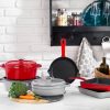 Schafer Guss Chef Döküm Tava 22 cm 1 Parça Kırmızı