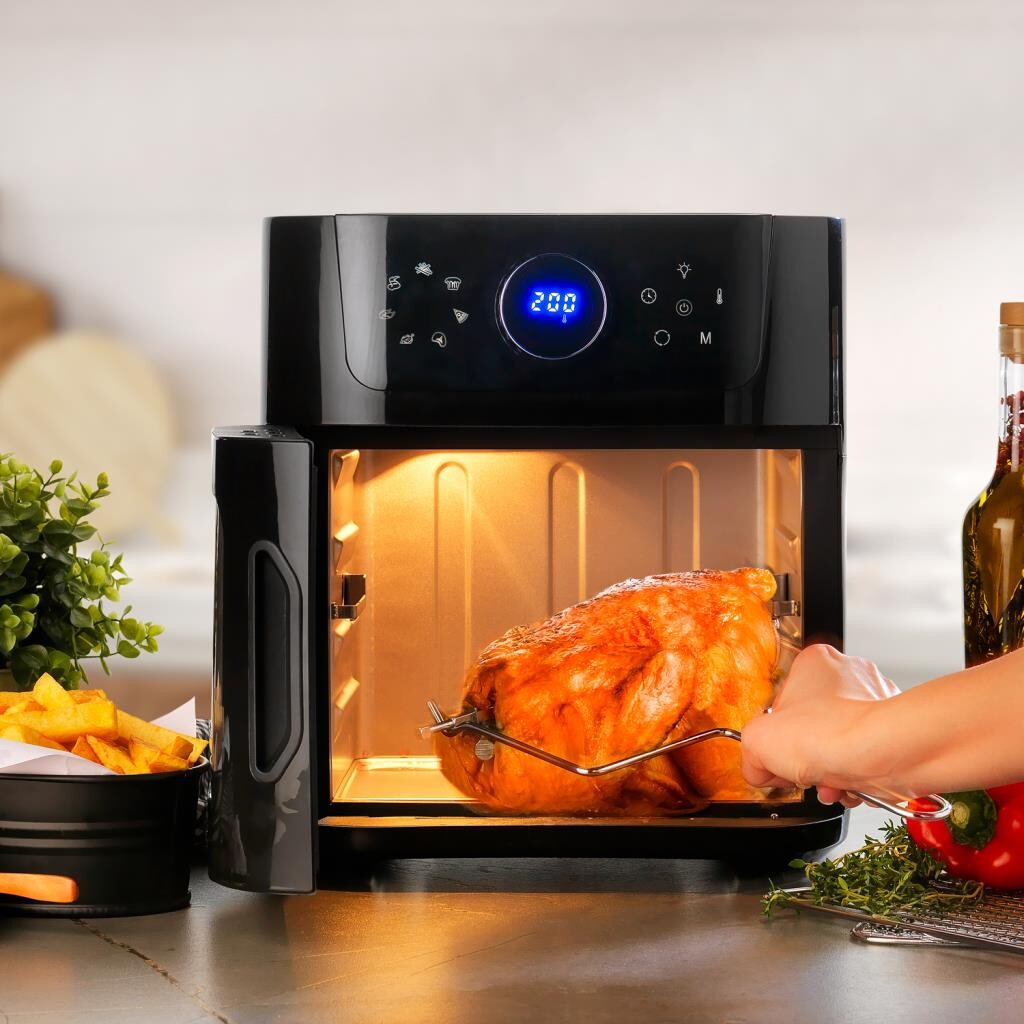 Schafer Fit Oven Airfryer Sıcak Hava Fritözü ve Fırın - Siyah - Görsel 2